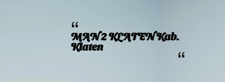 thumbnail for MAN 2 KLATEN Kab. Klaten