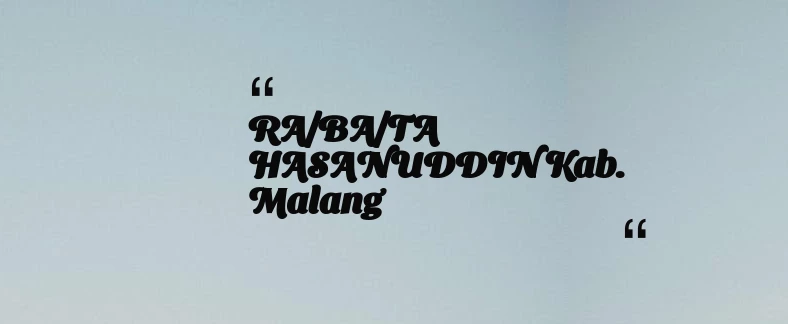 thumbnail for RA/BA/TA HASANUDDIN Kab. Malang