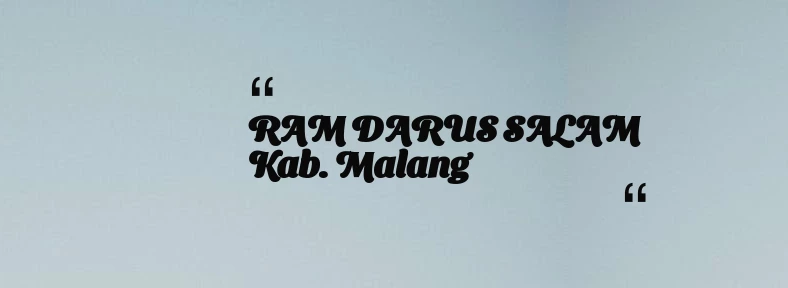 thumbnail for RAM DARUS SALAM Kab. Malang