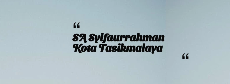 thumbnail for SA Syifaurrahman Kota Tasikmalaya