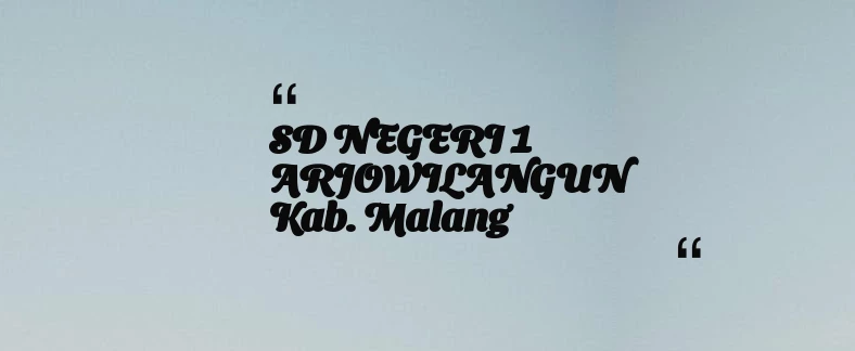 thumbnail for SD NEGERI 1 ARJOWILANGUN Kab. Malang