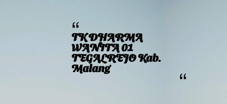 thumbnail for TK DHARMA WANITA 01 TEGALREJO Kab. Malang