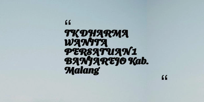 thumbnail for TK DHARMA WANITA PERSATUAN 1 BANJAREJO Kab. Malang