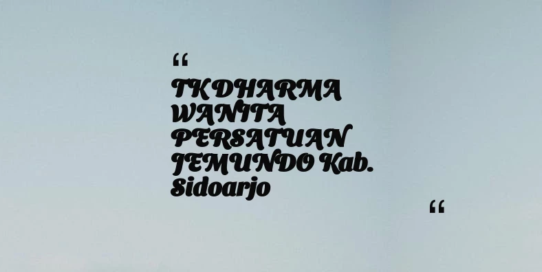 thumbnail for TK DHARMA WANITA PERSATUAN JEMUNDO Kab. Sidoarjo