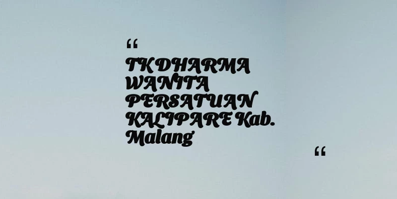 thumbnail for TK DHARMA WANITA PERSATUAN KALIPARE Kab. Malang