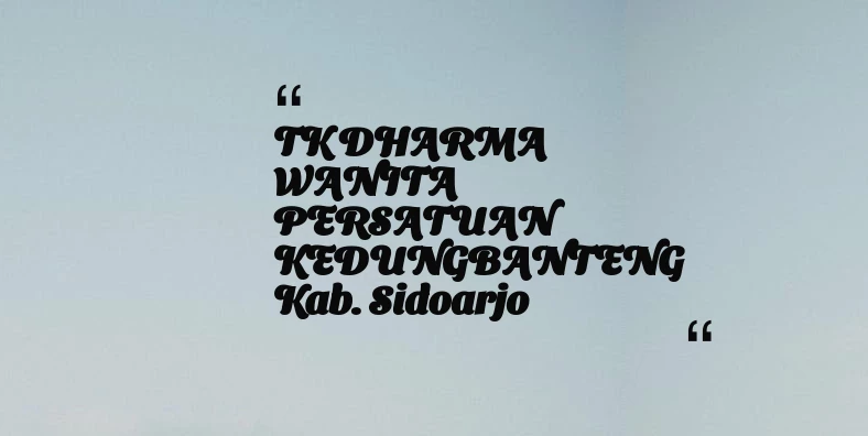 thumbnail for TK DHARMA WANITA PERSATUAN KEDUNGBANTENG Kab. Sidoarjo