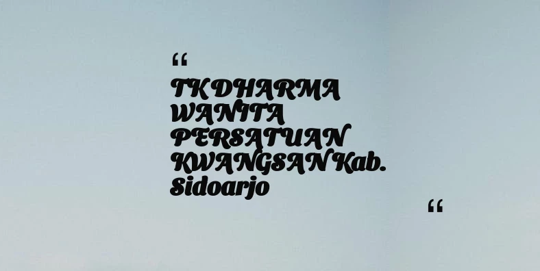 thumbnail for TK DHARMA WANITA PERSATUAN KWANGSAN Kab. Sidoarjo