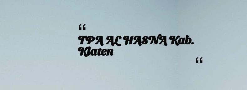 thumbnail for TPA AL HASNA Kab. Klaten